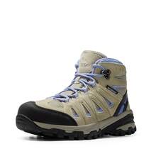 Women Hiking Boots Waterproof Suede Ankle Boots Lace-Up Slip-Resistant Outdoor Trekking Camping Trail Hiking Boot Shoes - 杏色 - 查看 8
