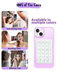 5 件硅胶手机支架，24 个吸盘支架套装，适用于所有手机：自拍和视频粘性手机支架，适合淋浴和壁挂，送给朋友的礼物，兼容 、Android 手机的圣诞礼物，生日礼物，家人、朋友手机支架，手机配件