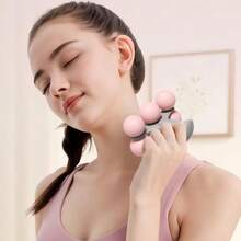 1pc Circular Leg Massager With 6-Wheel Handheld Rollers, Yoga Home Fitness Relaxation Tool, Gym Workout Equipment, Sports Equipment, Gym Equipment, Fitness Equipment, Gym Accessories