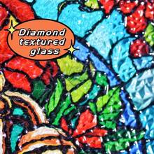 Christmas Bell Stained Glass Suncatcher Hand-Painted 8'' Jingling Bell Christmas Decorative Hanging Ornaments Suncatcher For Window Stained Glass Window Hanging Gift For Christmas Home Decor C