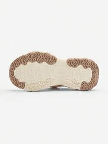 Balabala Girls Running Shoes, 2025 Autumn Winter Fashion Sneakers, Lightweight & Cozy - Light Khaki - View 3