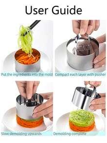 1pc/3pcs Round Biscuit Cutter With Handle,Stainless Steel Round Circle Doughnut Cutter Baking Mold,Stainless Steel Biscuit Cutter,Handle Biscuit Cutting Three Pieces Set,Round Shaped Biscuit Mold