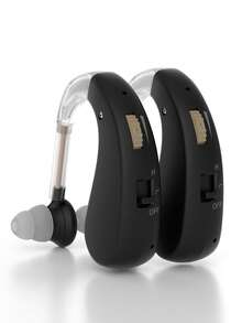 2Pcs Rechargeable Ear-Hanging Hearing Enhancer, Ear-Hanging Amplification Enhancer, Sound Enhancement, Feedback Elimination, Suitable For Adults And The Elderly, With Volume Control, Essential For Gifts.