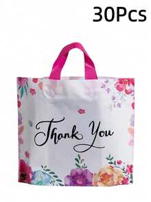 50 pièces Sacs cadeaux haut de gamme - Sacs multifonctionnels pour le shopping et les faveurs de fête pour les mariages, les anniversaires et plus - Sacs en plastique pour les petites entreprises et les événements