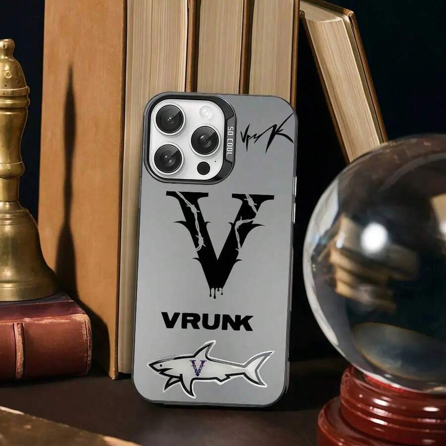 Custodia per telefono di stile V-VrunkS, compatibile con 16, 15, 14, 13, 12, 11 Pro Max, in finitura opaca bianca con effetto metallico laser aurora. Custodia compatibile con 17 Pro, 17 Pro Max, 17, 16 Pro.