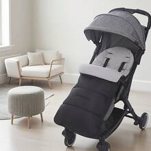 1pc Baby Stroller Sleeping Bag Footmuff, Warm & Dirt-Resistant Foot Cover Pad For Stroller, Autumn/Winter Thickened Stroller Blanket For Babies - Multicolor - View 3