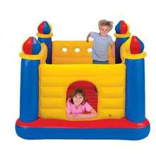 Castillo inflable infantil, brincolin infantil con forma de castillo de 140 x 140 x 110 CM de tamaño - Multicolor - Ver 4