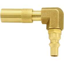 1/4 Zoll RV Quick Connect Winkeladapter Konvertierungsarmatur Niederdruck für Blackstone 17 Zoll und 22 Zoll - Gold - Übersicht 1