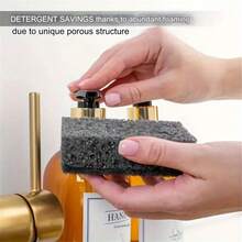 20Pcs Durable Black Scrubber Sponges - Multipurpose Kitchen Bathroom Cleaning Sponges For Dishwashing, Pots, And BBQ Tools, Non-Stick Oil, Outdoor Barbecue Cleaner