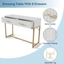 Bench Table - לבן + לוח חלקיקים - ראה 3