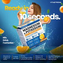 Vitastrong Magnesium And Potassium 10-In-1 – Multivitamin Supplement With Vitamin C And B Vitamins, 24 Sticks, Sugar-Free, GMO-Free, And Gluten-Free, Orange Flavor - Others - View 7