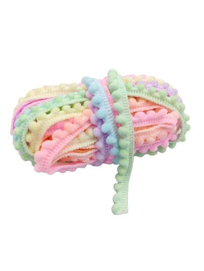 1 قطعة 10 ياردة سلسلة محبوكة ملونة من الشعيرات للتزيين والخياطة على الملابس والحرف اليدوية