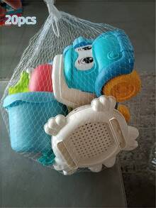 8PCS/16PCS/20PCS/30PCS Children's Summer Beach Toy Set Beach Car Beach Bucket Sand Shovel Outdoor Water Park Seaside Sand Digging And Water Play Tools Suitable For 3 Years Old 4 Years Old 5 Years Old 6 Years Old Parent-Child Interactive Boys And Girls Gifts Fun Children Happy To Play Sand And Water Toys