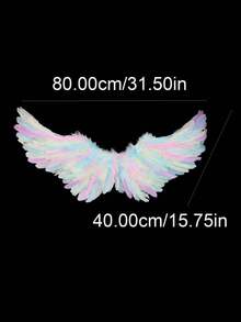1pc Angel Devil Feather Wings Personalized Prop For Photo Shoot, Suitable For Festivals, Adult Costume, Performance Decoration, Halloween
