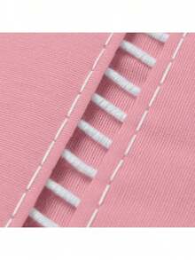 400 Thread Count Bedding Set With Elastic Hotel Standard Ponto Palito All Sizes Bedroom Soft Touch - Màu hồng gỉ - Xem 2