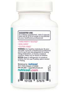 Nutricost Vaginal Probiotic For Women (10 Billion CFU) 60 Capsules - GMO-Free, Gluten-Free, 30 Servings - 其他 - 查看 4