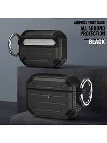 Military Industry Anti-Fall Thickened Apple Bluetooth Earphone Case, Earphone Charging Case Protective Cover