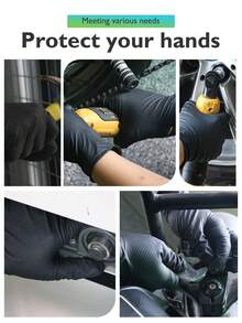 20/50pcs Set, S-XL Size, Disposable Nitrile Gloves With Diamond Particles, Enhanced Anti-Slip And Friction, Utility, Home, Safety Gloves, Personal Protective Equipment, Kitchen Cleaning Gloves, Multi-Purpose Gloves