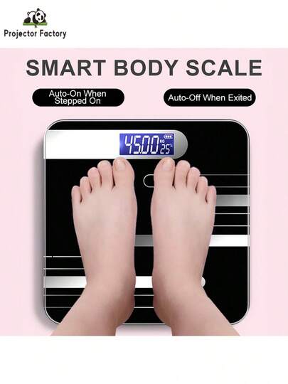 Intelligent Body Fat Scale,Digital Body Weight Scale With LCD Display Scale To Display BMI, Body Fat, Muscle Mass, And Weight Scale,For Home, Bathroom, Dormitory Use Of Electronic Body Fat Scale