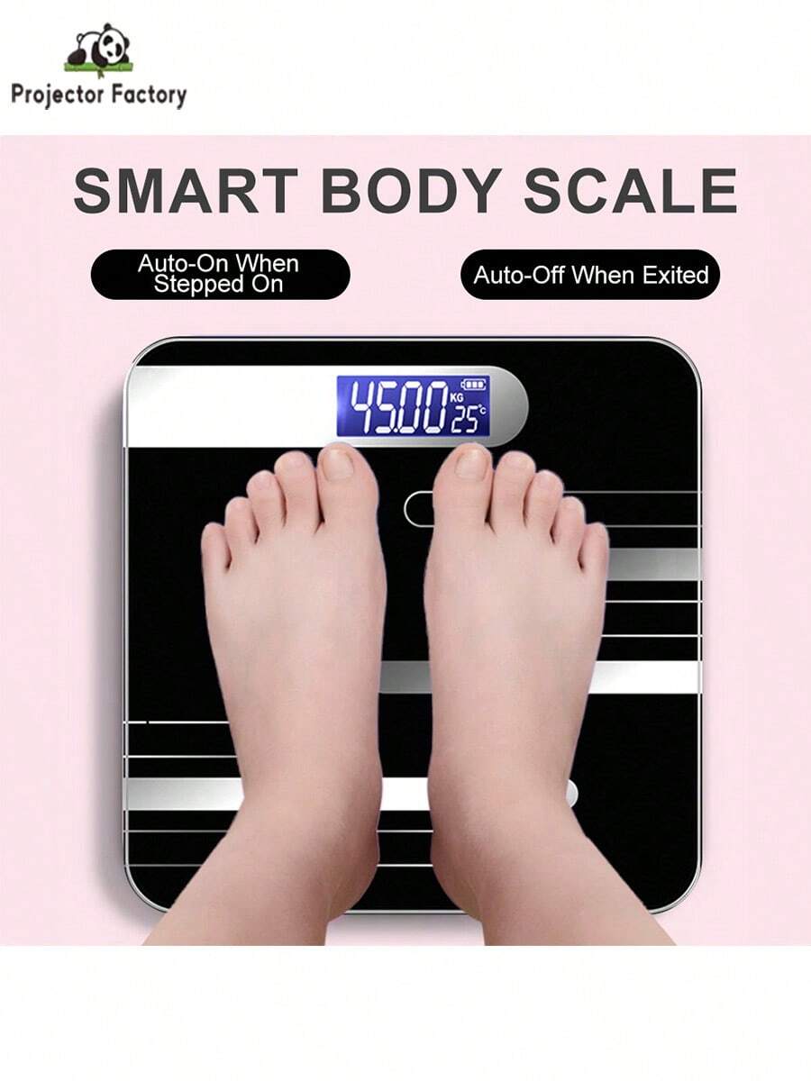Intelligent Body Fat Scale,Digital Body Weight Scale With LCD Display Scale To Display BMI, Body Fat, Muscle Mass, And Weight Scale,For Home, Bathroom, Dormitory Use Of Electronic Body Fat Scale