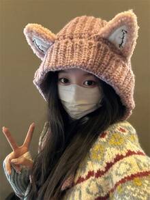 Women Beanie Hat - Pink - View 7