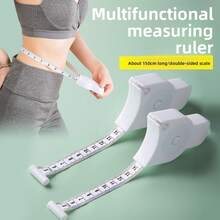 2025 Newest Measurement Ruler For Body Measurements, Fitness Ruler, Waist Ruler, Arm Circumference, Chest Circumference, Soft Tape Measure, Dual Inch, Convenient And Practical Home Weight Loss And Fitness Essential - White - View 1