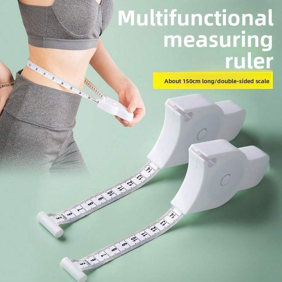 2025 Newest Measurement Ruler For Body Measurements, Fitness Ruler, Waist Ruler, Arm Circumference, Chest Circumference, Soft Tape Measure, Dual Inch, Convenient And Practical Home Weight Loss And Fitness Essential - White - View 1
