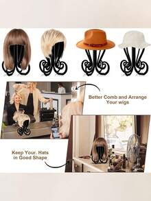 Wig Stand Display Holder – Portable Wig And Hair Styling Holder, Stylish And Lightweight Design For Drying, Storing Or Displaying Wigs | Wig Cap, Hair Accessories, Hair Styling And Halloween Decoration