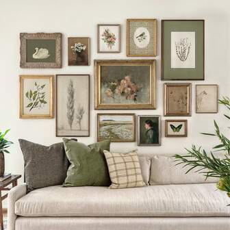 13pcs Vintage Autumn Gallery Wall Art Set, Warm Tone Rustic Landscape Canvas Prints, Cozy Fall Home Decor, Aesthetic Wall Art, Neutral Living Room Decor, Bedroom Wall Decor, Farmhouse House Decor, Home Decor Living Room, Retro Autumn Leaf Painting, Boho Seasonal Wall Decor Posters, Unframed Vintage Fall Decorations For Home