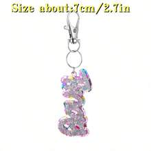 1PC Personalized Letter Keychain, Customizable Acrylic Keychain, Multiple Color Options, Vibrant Double Layer Design, Double Layer Oval Custom Name Keyring, Women's Decorative Keychain With Clasp, Stylish, Vintage, Suitable For Backpacks, Suitcases, Water Bottles, Tags, Gift Packages, A Uniquely Charming Gift, Gift For Her, Gift For Him, Gift For Family, Anniversary Gifts For Friends, Back To School, Christmas, Halloween Gifts