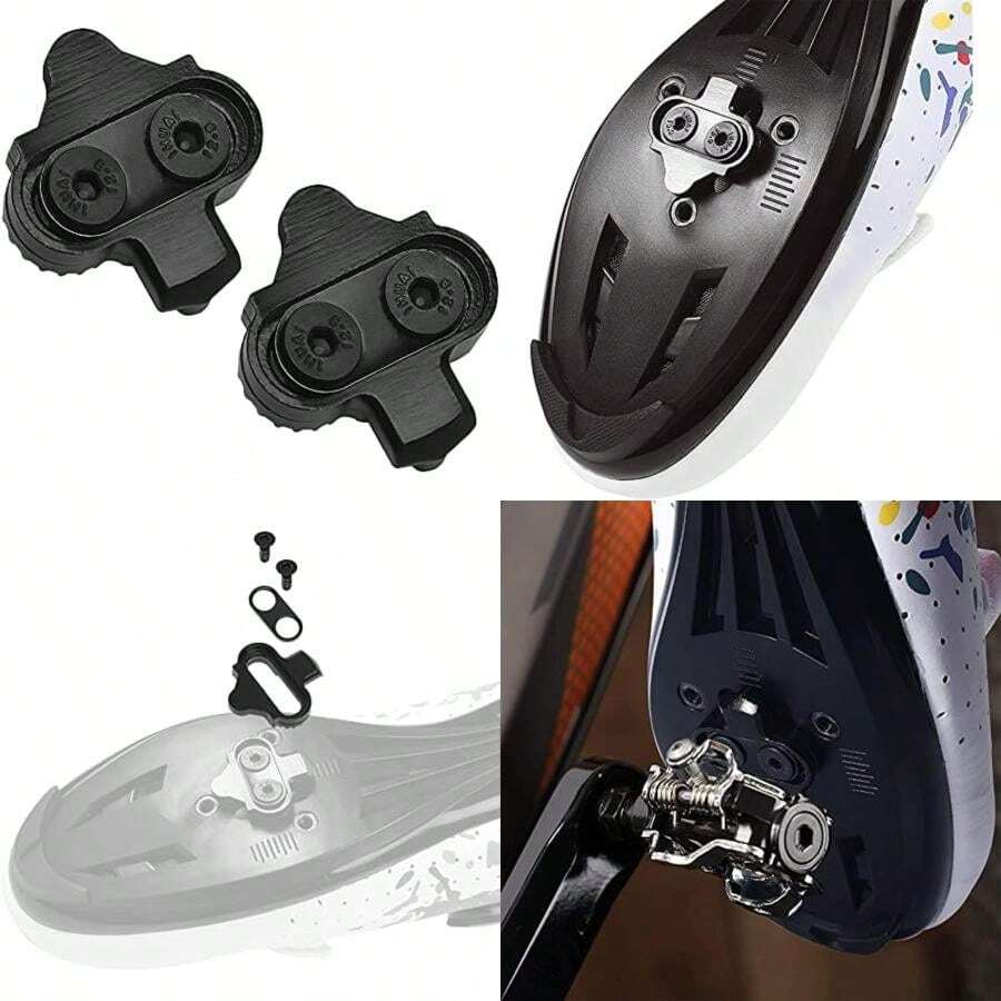 Aleric Bike Cleats Compatible With SPD Pedals, Spinning Indoor Cycling And Mountain Biking Bicycle Cleat Set For Men And Women Clipless Cycling Shoes(Default) - Type1 - View 1
