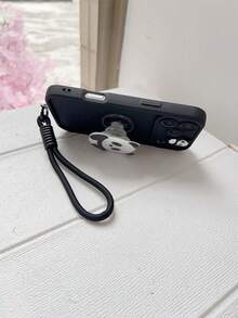 1件可愛熊貓DIY手機殼，2025最新熱銷，適用Galaxy S25、S24、S24 Plus/S24+、S24 Ultra、S24 FE、S20、S21、S22、S23以及11/11 Pro/11 Pro Max、12/12 Pro/12 Pro Max、13/13 Pro/13 Pro Max、14/14 Pro/14 Pro Max、15/15 Pro/15 Pro Max、16/16 Pro/16 Pro Max手機，附掛繩 - 黑色 - 查看 4