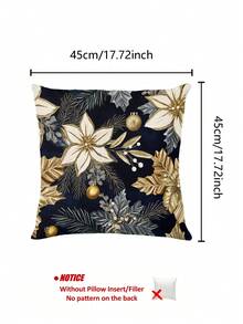 1pc Christmas Floral Table Runner, Christmas Decor Table Runner, Christmas Linen-Like Table Runner, Table Runner, Table Runner, 1pc Table Runner, 4pcs Placemats, 1pc Pillow Cover, 3 Products Available, Seasonal Home Decor Indoor & Outdoor Party Supplies, Winter Home Decor, Christmas Decoration, Christmas Room Decor, Christmas Party Decoration