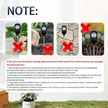 Testador de solo 3 em 1, testador de umidade/fertilidade/PH do solo para nutrientes de jardim, gramado, jardinagem, agricultura, plantas de interior e exterior, medidor de pH do solo, kit de teste de solo, sem necessidade de bateria