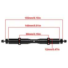 RC Car Metal Unpowered Axle 120MM 140MM 167MM For 1/14 TAMIYA Tractor Trailer High Quality Replacement Spare Parts - Black - View 9