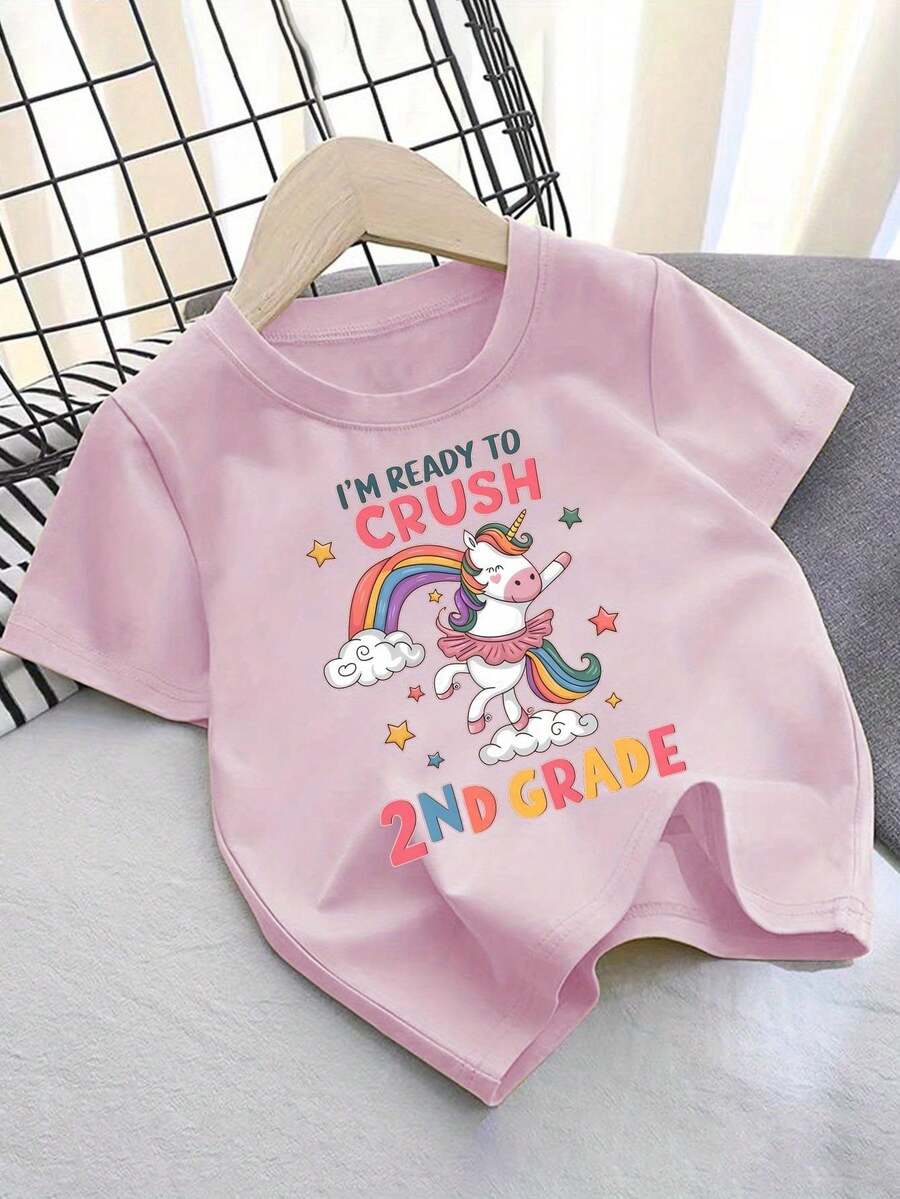 Young Girls T-Shirts - Pink - View 1