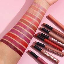 12 Colors Matte Twist-Up Lipstick, Velvety Texture Long-Lasting Pigmented, Suitable For Halloween, Christmas, Party And Gathering - 彩色 - 查看 10