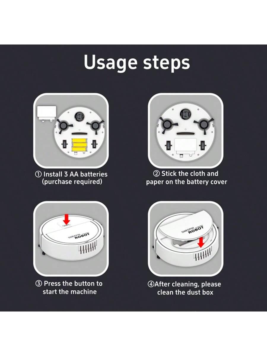 روبوت ذكي 2 في 1 لشفط وتنظيف الأرضيات، تصميم رفيع...