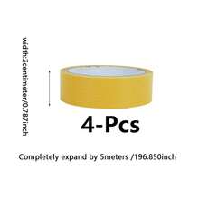 1卷重型双面网格胶带，防水高粘性地毯边缘固定胶带，网格双面胶带，超强双面胶带，强力双面纱布纤维网胶带，黄色重型布胶带，适用于办公室和家庭，双面高粘度网格胶带