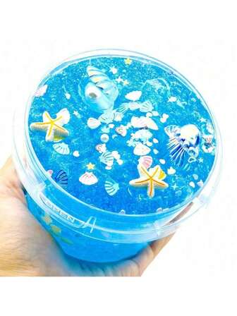 Slime del océano soñado - Colgante de slime azul, juguete antiestrés, favores de fiesta de slime no pegajoso para niños, regalos de cumpleaños, regalos de fiesta de vacaciones, relleno de piñata, regalos para compañeros de clase, familia y amigos