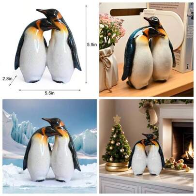 - Bonito regalo de pingino para parejas, amantes de las mujeres, cifras pequeas, decoracin del hogar, recmara, mesa, computadora, adorno de cumpleaos, boda, aniversario, accesorios de