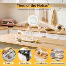 Gói 50 miếng đệm cửa tủ - Miếng dán trong suốt đường kính dành cho ngăn kéo, mặt kính, thớt, khung ảnh, đồ nội thất nhỏ - Nhiều màu - Xem 4