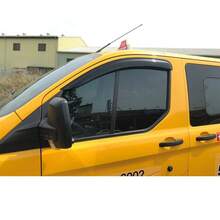 GEARZAAR TRANSIT CUSTOM WIND DEFLECTORS RAIN VISORS DARK TINTED 2012+ Set Of 2 - Default - View 5
