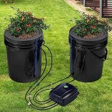 DWC Hydroponic Growing System For Deep Water Culture With 2 Top Drip Buckets - 2 Baldes - View 9
