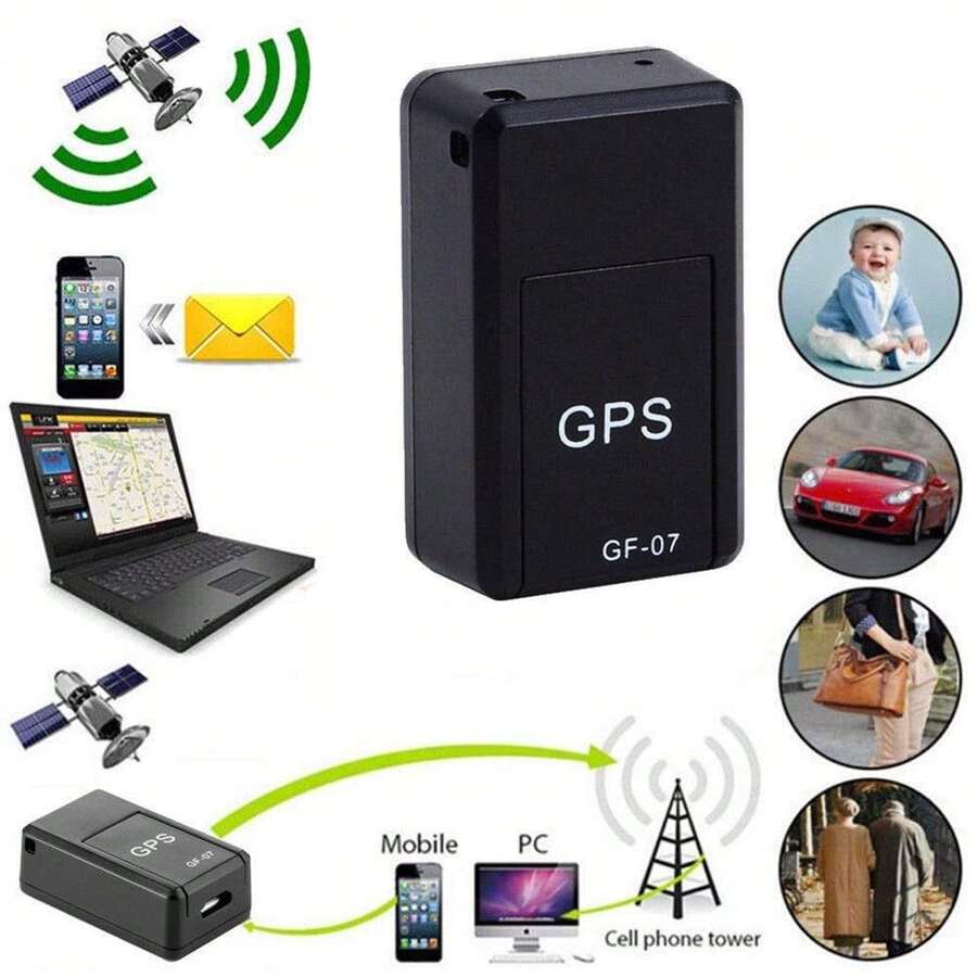 1/2件裝迷你便攜式GPS追蹤器,磁吸式GPS定位裝置,附錄音功能,可即時追蹤位置的便攜式防丟錄音追蹤器 - 彩色 - 查看 1
