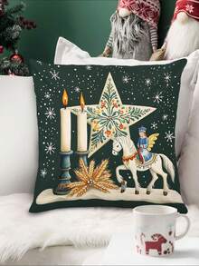 1 pièce Chemin de table étoile de Noël, Chemin de table décoratif de Noël, Chemin de table aspect lin de Noël, Chemin de table, Chemin de table, 1 pièce Chemin de table, 4 pièces Sets de table, 1 pièce Housse de coussin, 3 produits disponibles, Décoration saisonnière d'intérieur/extérieur, Décoration de maison d'hiver, Décoration de Noël, Décoration de chambre de Noël, Décoration de fête de Noël