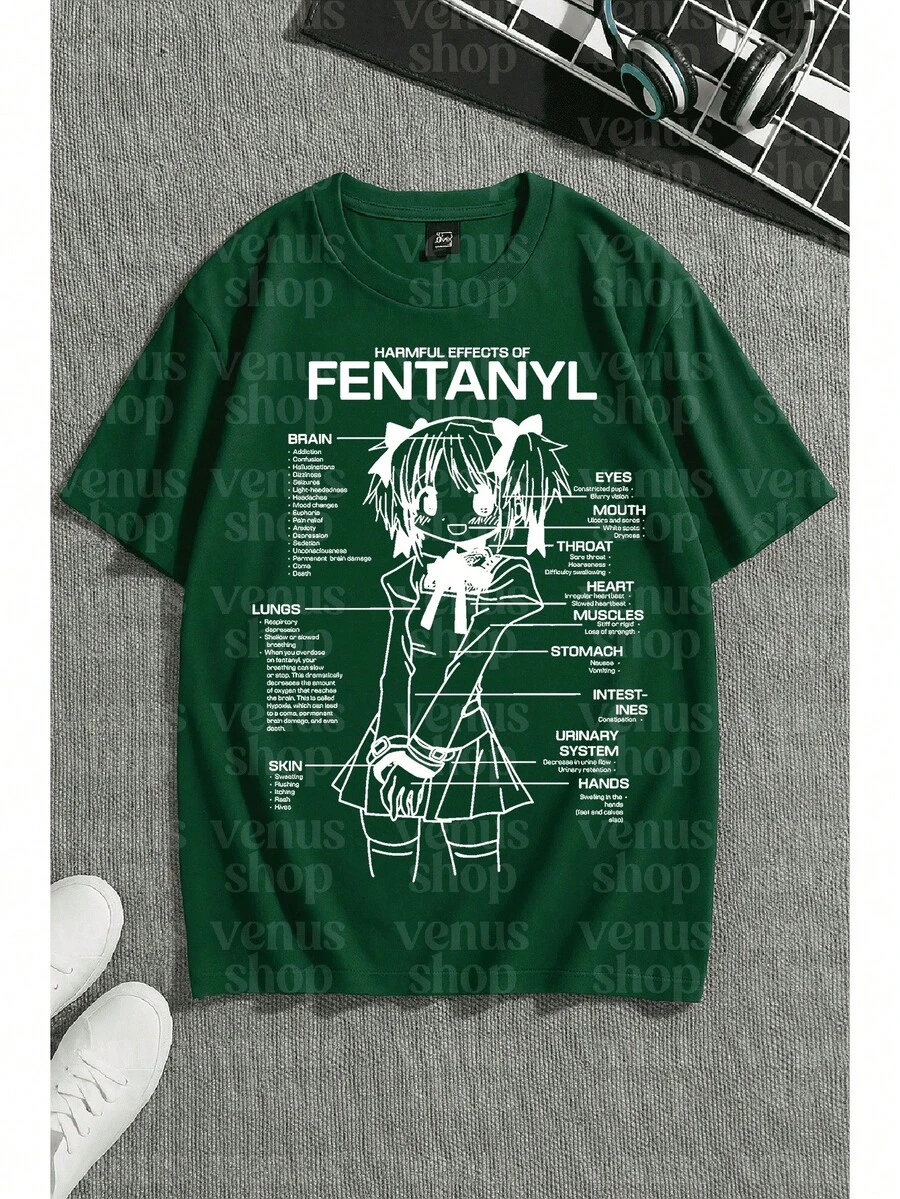 Anime Manga Madoka Magica Fantasy Magic Geek T-Shirt Unisex Male Female 100% Cotton Premium Top Streetwear Launch Immediate Shipping Various Colors!! Plus Size - 軍綠色 - 查看 1