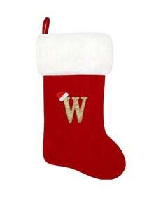 20 Inches Knit Monogram Stockings, Stockings Large Monogram Xmas English Letters Hanging Stockings Socks Double Sided Fireplace Hanging Stockings For Party Decoration New Year Party Gift Favors Supplies,Personalized Initial Stocking, Family Holiday Xmas Party Decor Birthday Home Decor Christmas Decorations Room Decor Christmas Winter Christmas Decorations Home Christmas Gifts Christmas Decor