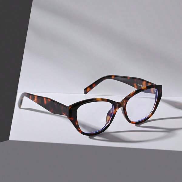 1 Pair Elegant PC (Polycarbonate) Full-Rim Square & Round Fashion Glasses, Suitable For Spring, Summer, Autumn, Winter, Photography, Gifts, Minimalist & Versatile