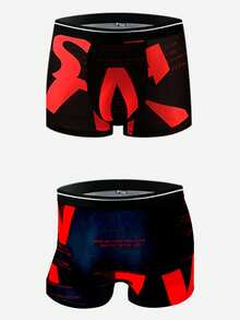 10pcs/Pack Random Pattern Men's Underwear - Comfortable, Stretchy Boxer Briefs Suitable For Casual & Sports - Soft, Lightweight, Surprise Patterns Randomly Sent - Multicolor - View 2